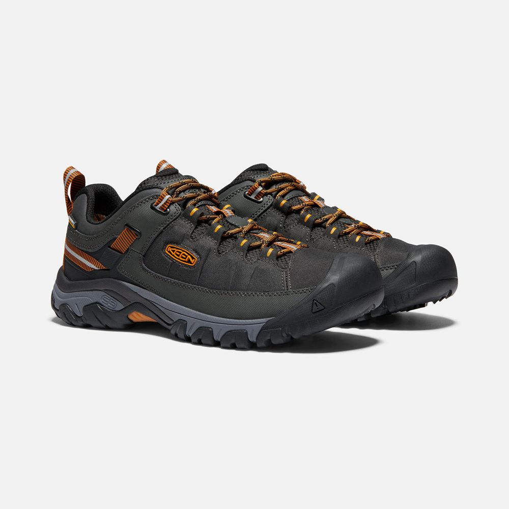 Zapatos de Seguridad Keen Mexico Negros/Dorados - Hombre Targhee Exp Waterproof - PO2835691